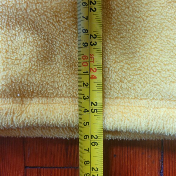 Yellow Fleece Zip, sz Large - Picture 5 of 10